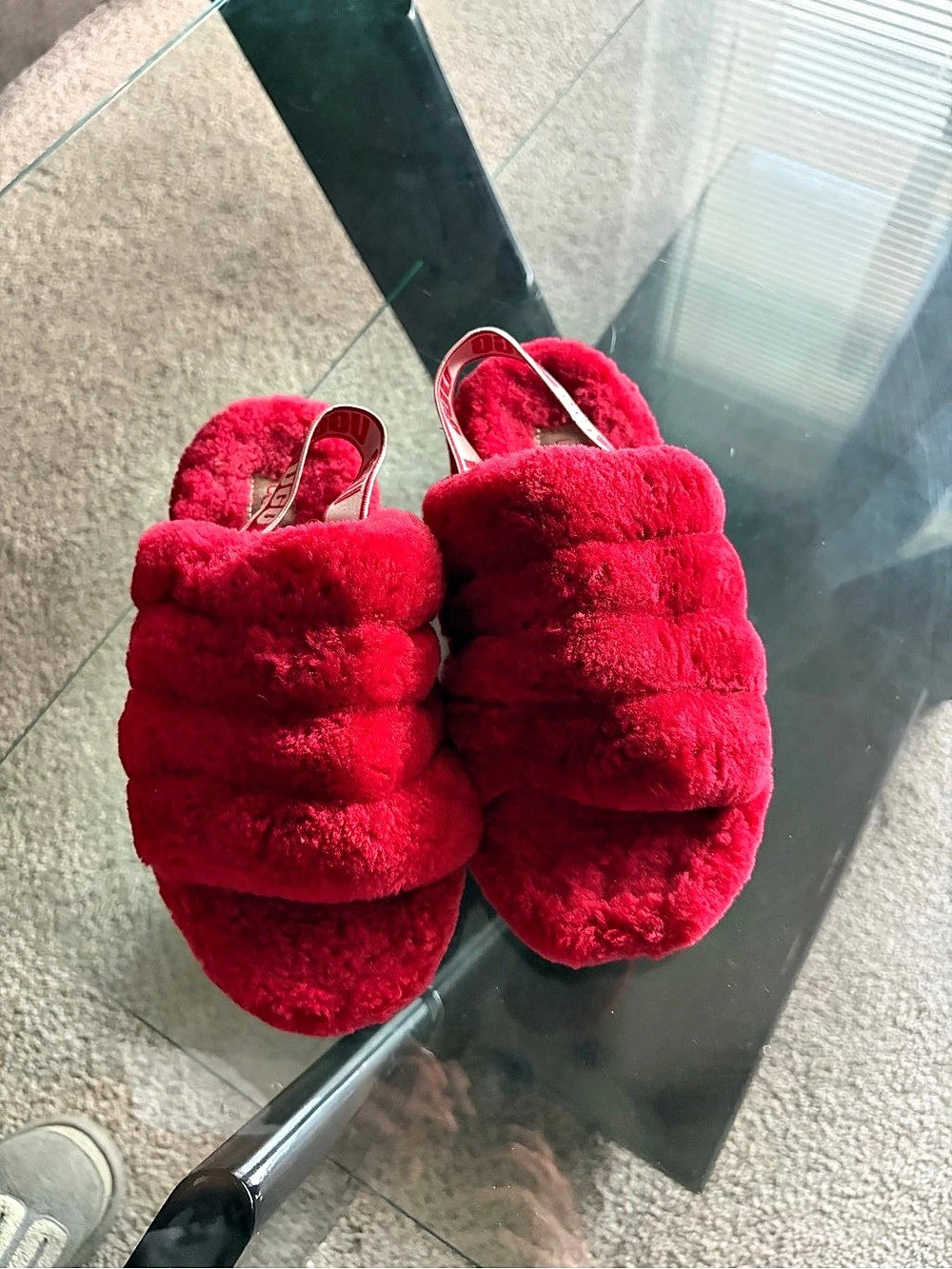 UGG Oh Fluffita Slipper Red Slippers